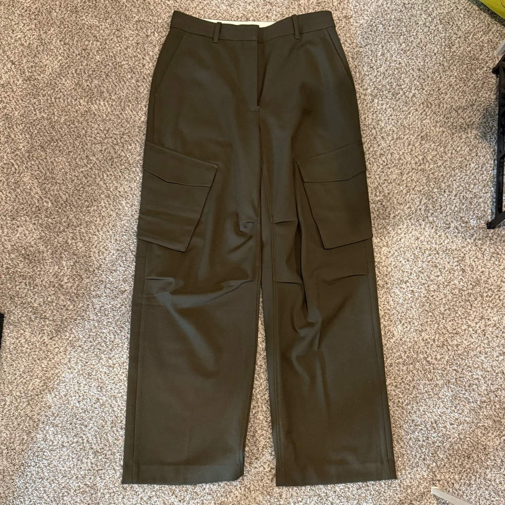 Aritzia Straight Leg Cargo Pants in Olive